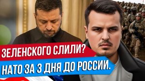 ЗЕЛЕНСКОГО СЛИВАЮТ? АРМИЯ НАТО ЗА 3 ДНЯ ДО РОССИИ. ТАЙНЫЕ ПЕРЕГОВОРЫ С США.