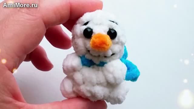 Амигуруми: схема Снеговик | Игрушки вязаные крючком смотреть онлайн