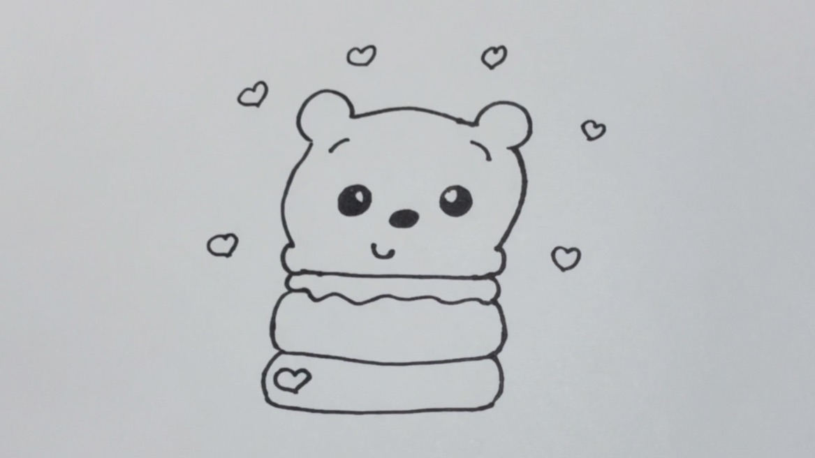 Как Нарисовать Бургер Мишку. Рисуем Вместе. смотреть онлайн