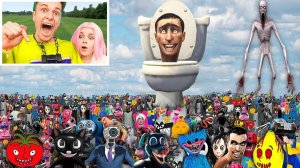 МОЙ ДРОН СНЯЛ ВСЕХ МОНСТРОВ В РЕАЛЬНОЙ ЖИЗНИ !!