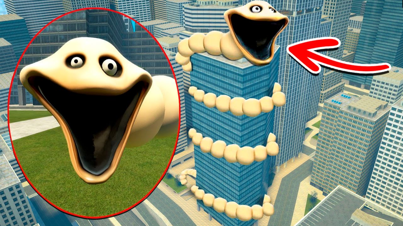 НАСКОЛЬКО БОЛЬШИМ МОЖЕТ ВЫРАСТИ ГОЛОДНЫЙ ЧЕРВЬ? ЭКСПЕРИМЕНТЫ В Garry`s Mod смотреть онлайн