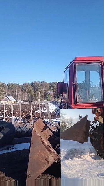 Нш 32 на тракторе т-25 . Сравнение работы ковша на навеске. смотреть онлайн