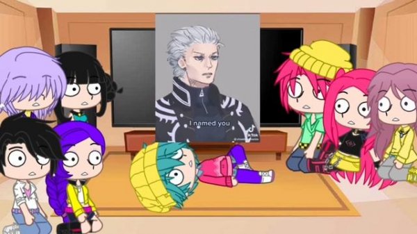 Kpop demon hunter react to vergil as now demon hunter