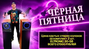 Колонки ELTRONIC 30-58 супер цена по черной пятнице!
