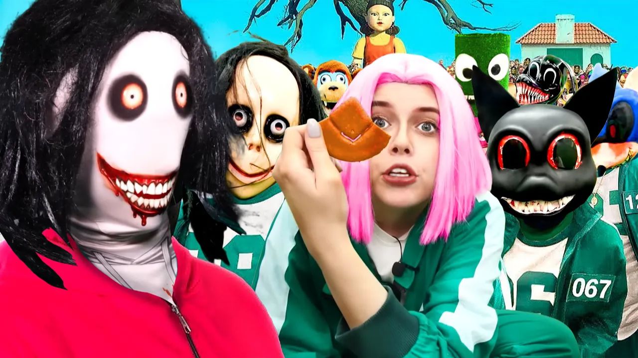 ИГРА В КАЛЬМАРА с МОНСТРАМИ и СУПЕРГЕРОЯМИ !! смотреть онлайн