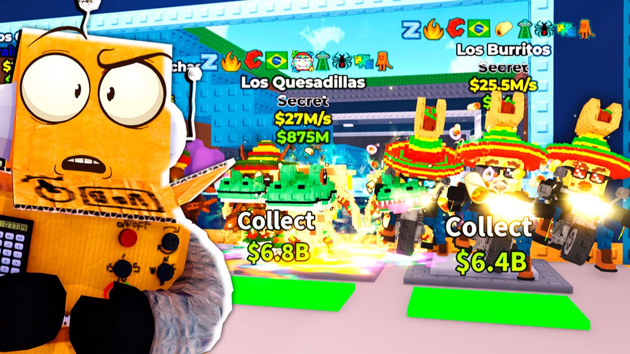 😱Я ПОЛУЧИЛ ВСЕХ ЛОС ТАКО БРЕЙНРОТОВ с МАКСИМАЛЬНОЙ УДАЧЕЙ LOS TACO BLOCKS в Steal a Brainrot смотреть онлайн