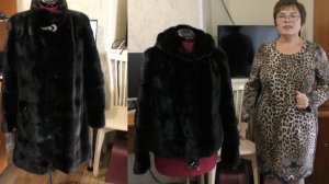 Переделка 18 . Из длинной шубы со стойкой , в шубку " автоледи " с капюшоном .