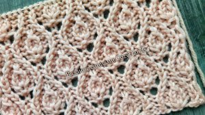 Симпатичный ажурный узор с мелкими листиками для вязания джемпера,  палантина