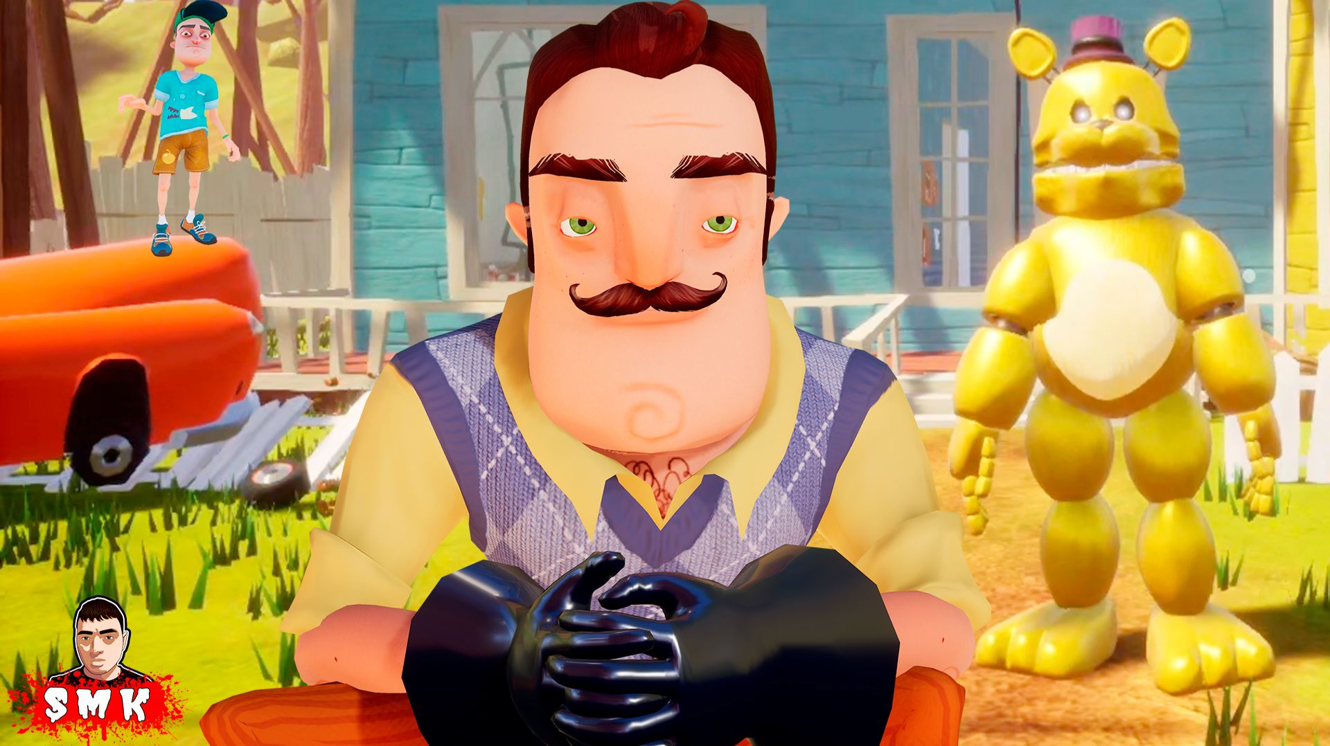 ШОУ ПРИВЕТ СОСЕД!СОСЕД ЭТО МИШКА ФРЕДДИ 3 АКТ!ИГРА HELLO NEIGHBOR ПРОХОЖДЕНИЕ Fredbear Runaway 3 ACT смотреть онлайн