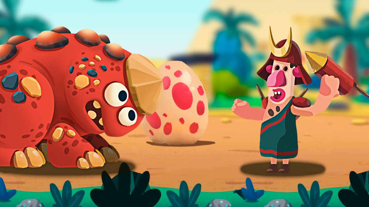 Дино Беш 2 АЗИЯ новая локация атака троглодитов на динозавров мир юрского периода мульт игра андроид смотреть онлайн