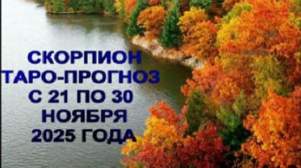 СКОРПИОН ТАРО-ПРОГНОЗ С 21 ПО 30 НОЯБРЯ 2025 ГОДА смотреть онлайн