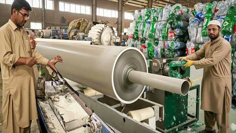 Как отходы пластика превращаются в трубы из ПВХ. Процесс переработки пластика. Индия