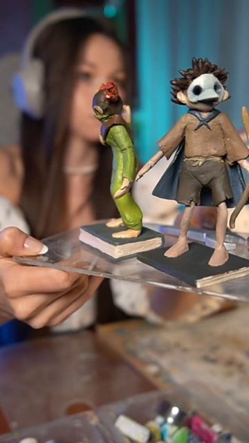 Слепила фигурки на стриме #лепка #фигурки #аполимернаяглина #littlenightmares #crafts смотреть онлайн