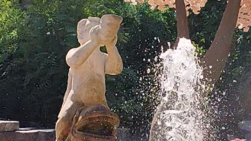 Фонтан и скульптура в Сафари-парке (Краснодар) смотреть онлайн