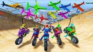 ГОНОЧНАЯ ТРАССА С ПРЕПЯТСТВИЯМИ ДЛЯ СУПЕРГЕРОЕВ 🚗 ИГРАЕМ ВМЕСТЕ В ГТА ГОНКИ №2