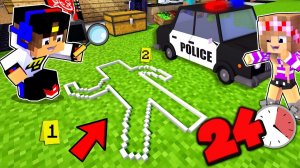 24 ЧАСА РАССЛЕДУЮ ПРЕСТУПЛЕНИЕ В МАЙНКРАФТ ! ДЕВУШКА НУБ И ПРО ВИДЕО ТРОЛЛИНГ MINECRAFT Евгенбро