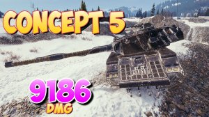 Concept 5 - 4 Фрагов 9.1K Урона • После баффа! • Мир Танков