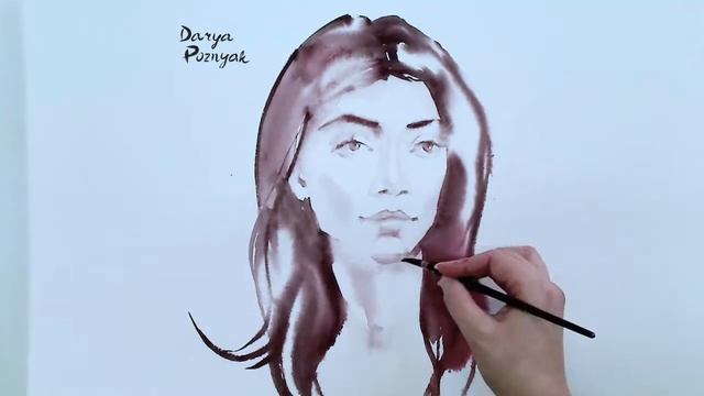 Портрет Акварелью. Как нарисовать портрет акварелью.