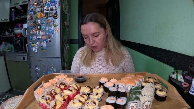 Роллы #мукбанг#еда#вкусно смотреть онлайн