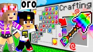 РЕБЕНОК И ДЕВУШКА Как пройти Майнкрафт но как скрафтить бурят Ма ЕвгенБро! НУБ И ПРО ВИДЕО MINECRAFT