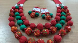 Мастер-класс "Бусины из ткани"