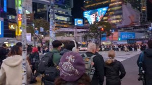 Сибуя ночью 🚦 Токио Осень 2025 Прогулка по самому людному перекрестку Японии