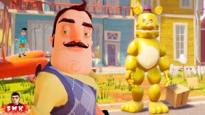 ШОУ ПРИВЕТ СОСЕД!МИШКА ФРЕДБЕР ВМЕСТО СОСЕДА!ИГРА HELLO NEIGHBOR ПРОХОЖДЕНИЕ МОДА Fredbear Runaway!