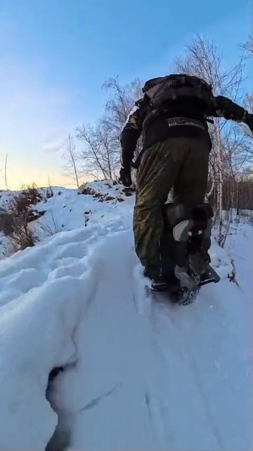 Моноколесо и снег. смотреть онлайн