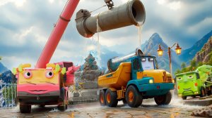 МУЛЬТИК МАШИНКИ ВИДЕО ПРО МАШИНКИ МЕНЯЕМ ТРУБУ МУЛЬТФИЛЬМЫ ЦВЕТНЫЕ МАШИНКИ ИГРУШКИ МАШИНКИ