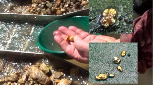 Мою Золото в реке минишлюзом!