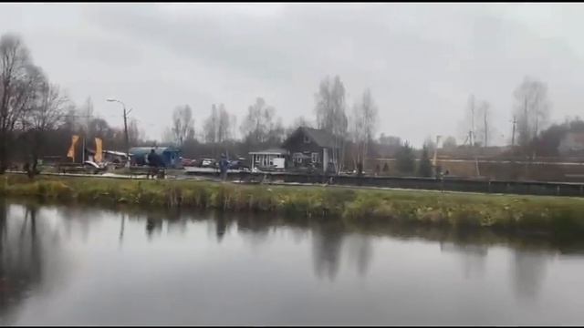 Очистка водоема от ила земснарядом