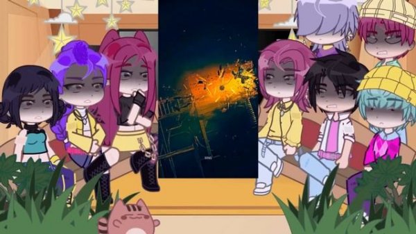 Kpop demon hunter react to demon Slayer