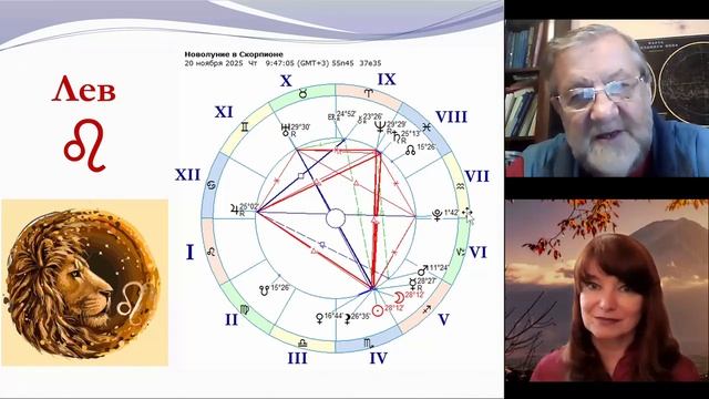Новолуние в Скорпионе 20-11-2025 и знаки Зодиака смотреть онлайн