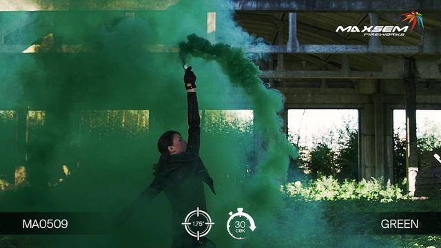 MA0509/G Дымовой фонтан Зеленый (фитиль, 30-45 сек) 1/30/5 смотреть онлайн