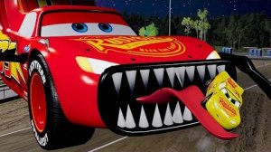 Эпический побег от Молнии Маккуина, Пожирателя iPhone16, Пожирателя Mater, Существа _BeamNG.Drive