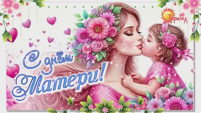 С днём матери! Поздравление на день матери смотреть онлайн