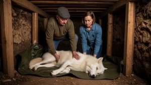 Старик нашел в лесу избитую волчицу, а она привела его