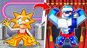 Я ПОЧИНИЛ и ПРИРУЧИЛ АНИМАТРОНИКА СОЛНЦЕ И ЛУНА в МАЙНКРАФТ ВИДЕО ТРОЛЛИНГ MINECRAFT Евгенбро