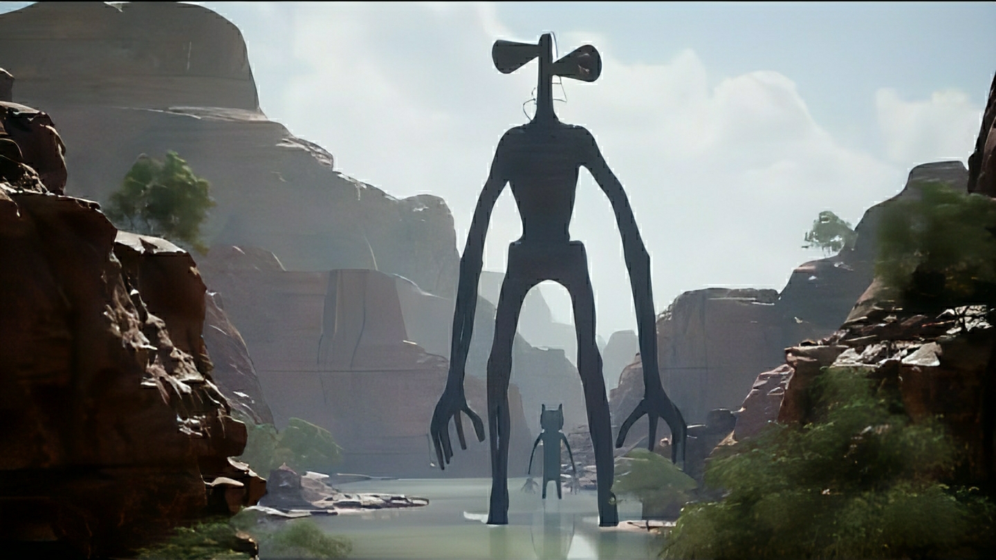 Сиреноголовый и Мультяшный кот. Sirenhead And Cartooncat