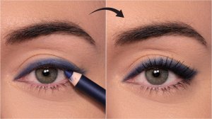 Синяя “СМОКИ-СТРЕЛКА” | идеальный повседневный макияж за 5 минут!