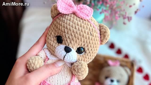 Амигуруми: схема Мишка в ладошку | Игрушки вязаные крючком смотреть онлайн