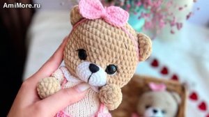 Амигуруми: схема Мишка в ладошку | Игрушки вязаные крючком