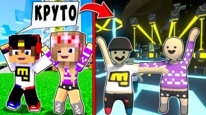 Майнкрафт, но человечки из пластилина мир девушка как пройти НУБ И ПРО ВИДЕО MINECRAFT Евгенбро