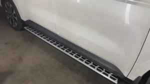 Установка порогов на Kia Carnival