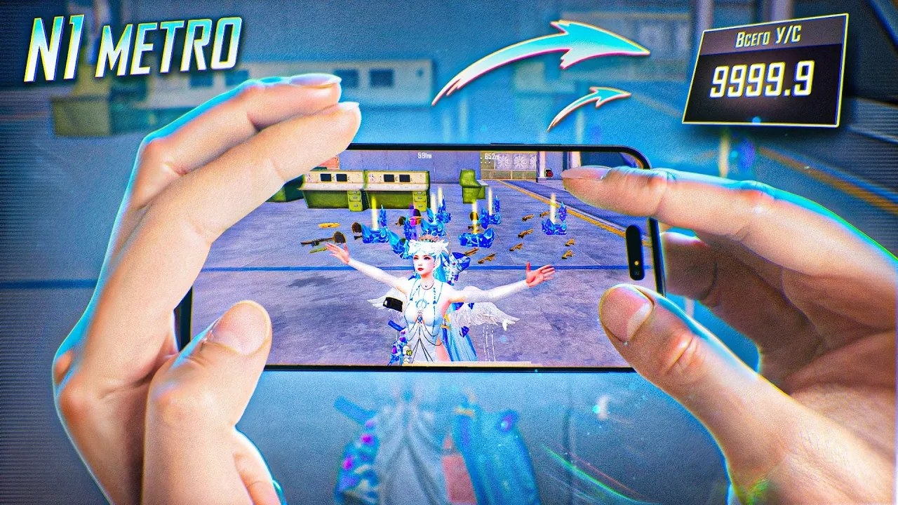 📹 КАК ИГРАЕТ Н1 МЕТРО РОЯЛЬ - HANDCAM☠️ смотреть онлайн