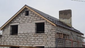 Строительство двухэтажного дома 15х12 м с гаражом.