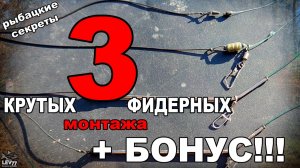 3 крутых фидерных монтажа инлайн.Фидер для новичков.