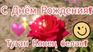 С Днём Рождения!Туган көнең белән!