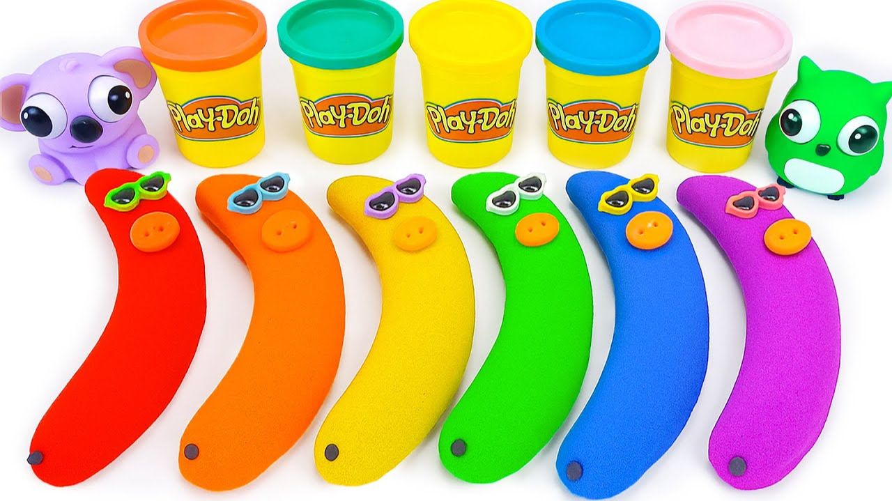 ЛЕПИМ БАНАНЫ ИЗ КИНЕТИЧЕСКОГО ПЕСКА ВИДЕОЛЕПКА ВИДЕО МУЛЬТИКИ ДЛЯ ДЕТЕЙ КАНАЛ ИГРАЛКИ-ЗАЛИПАЛКИ смотреть онлайн