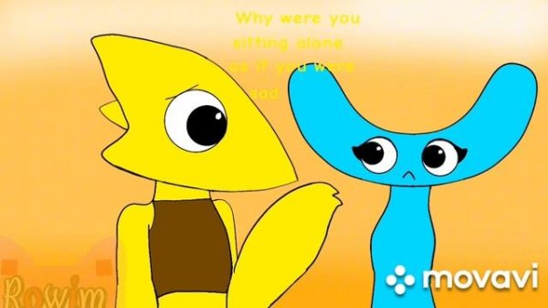 радужные друзья на природе